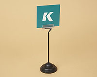 Weighted Base Sign Holder With Gripper