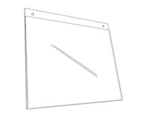 Rigid Covered Sign Holder With Holes - 2