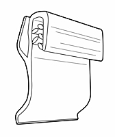 Gripper Long Leg Shelf Channel Sign Holder - 2