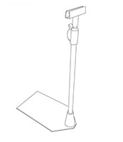 K-Frame Shovel Base Adjustable Stem Holder - 2