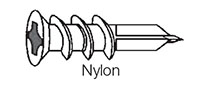 Wall Anchor - Medium Duty Zip-It®, #6 and #8 Size, Nylon - 2