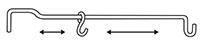 Aisle Sign Arm Hanger - Adjustable Hook - 2