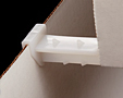 Clip-On Corrugated Shelf Supports, Horizontal, Heavy Duty