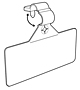 Label Holder For Wire Fixtures - 2