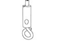 Pigtail Hook Side Exit Cable Adjuster - 2