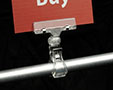 Spring Clip-On Two-Way Ratcheting Sign Holder