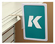 K-Frame Plastic Shelf-Top Holder
