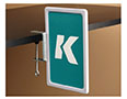 K-Frame "C" Clamp Aisle Holder