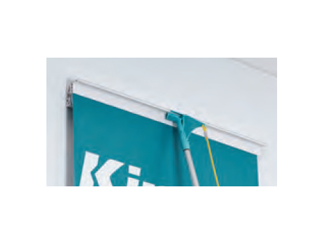 Part # 110852, 36 Length Clear Gripper Simple Banner Hanger On Kinter (K  International, Inc.)
