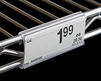 3" Length and Clear Color C-Channel for Metro® Shelving 