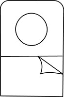 Circular Hole Hang Tab - Sheet Form - 2