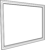 8-1/2" x 11" Dimensions White Color Plastic Modular Sign Frame System - 2