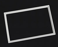 8-1/2" x 11" Dimensions White Color Plastic Modular Sign Frame System