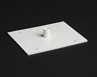 4-1/2" x 5-1/2" Dimensions White Color Plastic Modular Sign Frame System