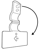 Self-Piercing Wire Flush Sign Holder - 2