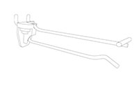 Speedy-Back Metal Peg Hook With T-Scan Bar - 2