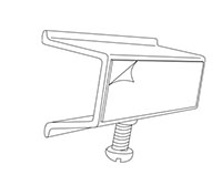 Shelf Channel Adapter With Screw - 2