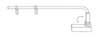 Magnetic Adjustable Double-Hook Aisle Sign Arm - 2