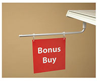 Magnetic Adjustable Double-Hook Aisle Sign Arm - 3