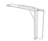 K-Frame Plastic Shelf-Top Holder - 2