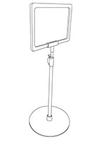 K-Frame With Adjustable Stem & Base - Plastic - 2