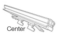 Gripper Gondola Upright Header - Center End Connector Style - 2