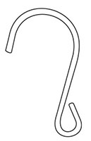 Perf Shelf "S" Hook, Standard - 2