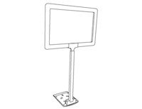 Plastic Sign Frame - Adjustable Stem - 2