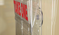 Take-One Outdoor Literature Holder - Suction Cups Sold Separately