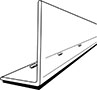 1-1/2" Height Magnetic Shelf System With Mounting Holes Style - Front Fence - 2