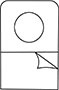 Circular Hole Hang Tab - Sheet Form - 2