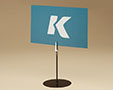 Freestanding Sign Holder With Spring Clip