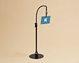 Goose Neck Telescopic Sign Holder with Spring Clip
