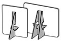 Self-Sticking Cardboard Easel - 2