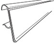 Double Wire Shelf Info Strip - 2